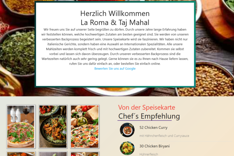Restaurant Gutschein La Roma Hilders