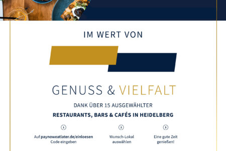Restaurant-Geschenk-Gutschein  für Restaurantgutschein für Heidelberg