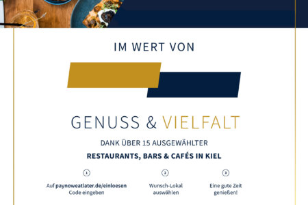 Restaurant-Geschenk-Gutschein  für Restaurantgutschein für Kiel